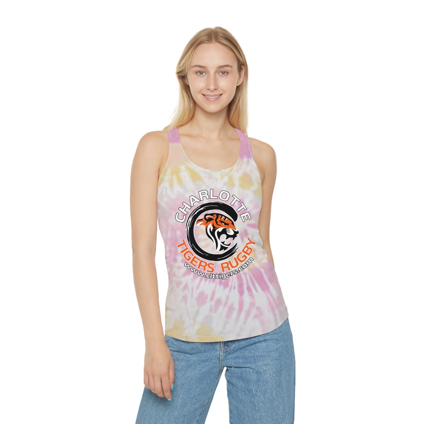 Tigers - Tie Dye Racerback Tank Top